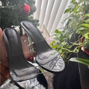 Clear Slip On Heels
